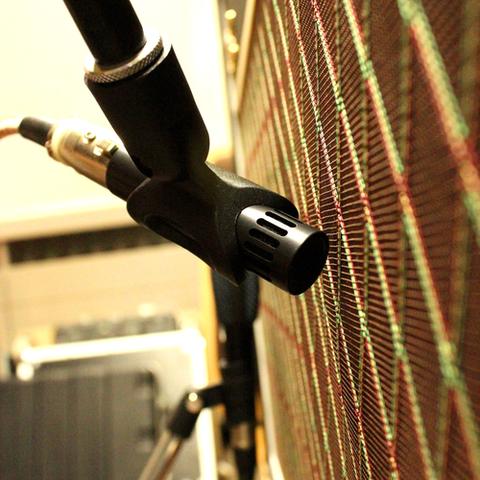 guitar recording in a studio